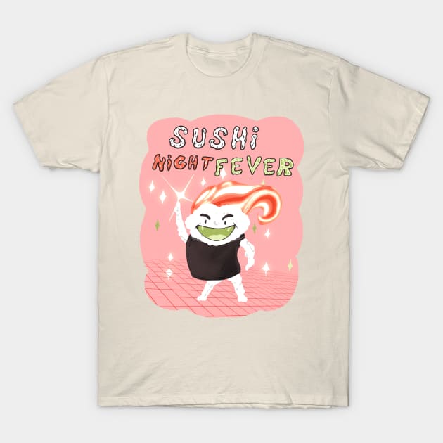 Sushi night fever T-Shirt by Mimie20